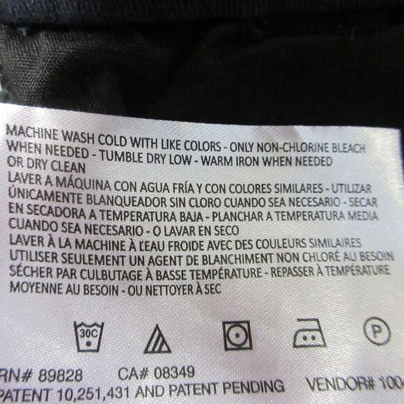 GLORIA VANDERBILT Wide Leg Tummy Control Crop Pants Sz 8 Navy Blue Pull On NWT - Picture 7 of 15